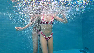 Lesbian Domination Top Girls Control Air Pool