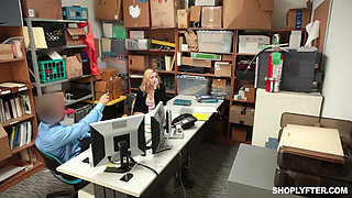 Blonde Shoplifter Zoe Parker Gets Fucked Doggystyle and Licked by Ryan Mclane Before a Handjob Finish