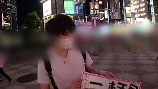 Amateur Asian College Teen Gives Blowjob