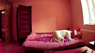 Horny wife riding cock all the way to climax on hidden cam