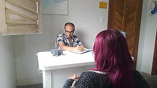 A Hot Interview with Her Big Tits and Ass