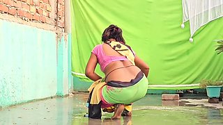 Housewife Bhabhi gets down with her landlord to pay off her debt