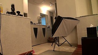 Naughty asian nympho fingering her hairy part6