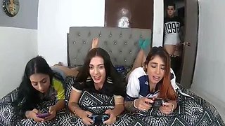 My Stepbro bro Fucks Me and Pals After Lending Xbox - Camila Mush, Andrea Pardo