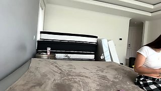 Curly Blonde Teen Records Solo Dildo Masturbation More at