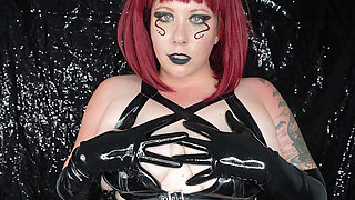 Weight Gain Curse From Demoness in Latex Gloves