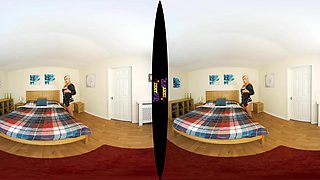 Come To Bed - Blonde Babe Strips - Zexyvr - Sexlikereal