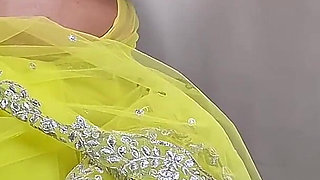 Taboobreakers Shilpa in Lemon Colour Saree