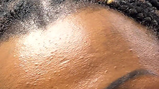 Thick Big Ass Lightskin Ebony Gets Her Tight Pussy Fucked by BBC Got Her Running