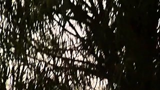 Public amateur fucked outdoors before cumshot