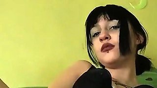 Sexy Student Fucking Her Shaved Pussy