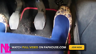 Driving Fast in Flowered Ballet Flats