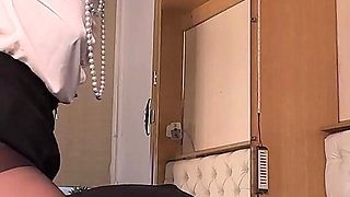 Face Sitting in Ripped Pantyhose