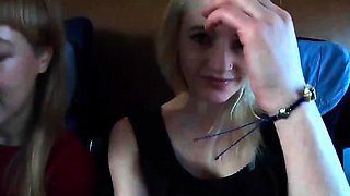 Party teens fingering and licking
