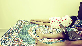 Step Sister Shares Bed with Indian Elder Brother at Home.