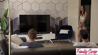 Andi Rose Playfully Creates Swap Cock Challenge: Whose Dick is Biggest?