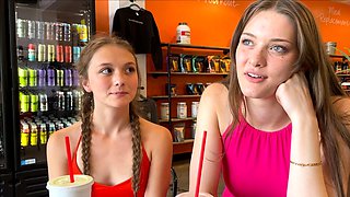 Teen punk lesbians masturbate on the couch