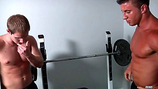 Tyler St. James Hooks Up with Muscle Hunk Tyler Andrews in Gym Locker Room