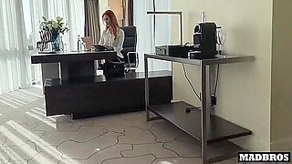 Redhead British Milf Boss Gets Anal Pounded By 2 Blacks In Her Office After Their Job Interview !!! 15 Min - Zara Durose