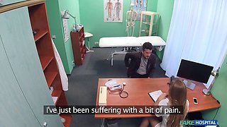 Faux hosptial - nurse alexis fucked in her milky nurse uniform