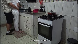 Maid Had Her Ass Used While Washing Dishes