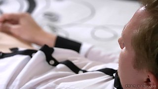 Stanley Johnson's Insatiable Brunette Cock Ride