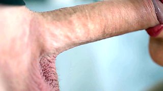 German Babe's Sloppy Deepthroat BJ