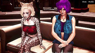 Visual, adult cartoon, harem