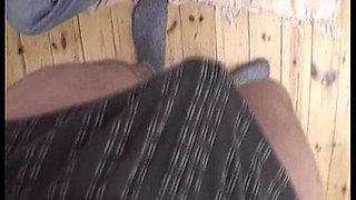 Sexy Brunette Gets Nude and Gives a Blowjob