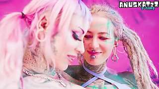 Anal Fuck with Hippie Bimbo and Crazy Sex Toys - Big Tits and Dildo Action