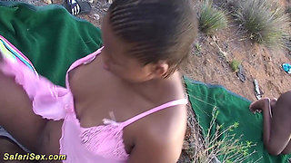 African outdoor safari fuck orgy