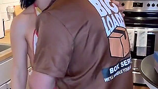 Hotwife Annabell Gets Hot in the Kitchen with Delivery Guy