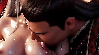 Cuckold Husband Watches Fat Bull Fuck His Blindfolded Red Concubine Ai-generated