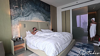 A Young Couple Fucks in a Hotel Room