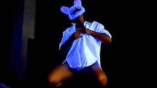 Amateur blondie solo anal masturbation