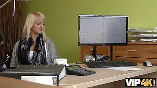 Vip4k. slender sweetheart Katy Rose gets vulva drilled