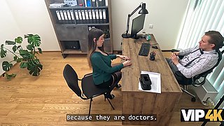 Beauty Marica Chanel got all three of her holes fucked for a loan