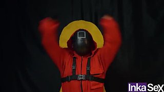 Squid Game Parody: Busty Brazilian Vitoria Beatriz Fucked by Dwarves