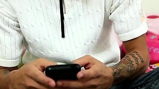 Cute brunette fucked and creampied by stepsister's bf