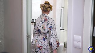 Step_mother Julia, filled with lustful desire, joins her stepson in the tub.