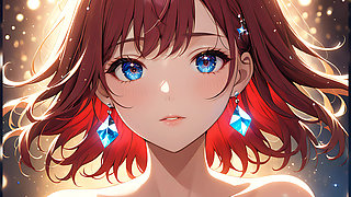 Bokeh Dreams: a Beautiful Young Woman in Floating Lights