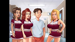 Young 18-year-olds in anime-themed public scenes