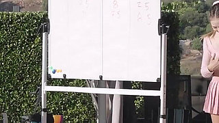 Reciting the National Anthem in a Wacky Wild Strip Game Show