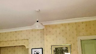 Cute amateur brunette naughty in solo jerking show on camera