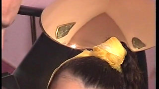 Bitch gets her hairy muff pounded