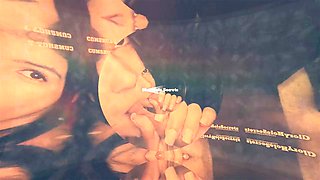 Busty Latina Mira Luv Swallows Gloryhole Cumshots