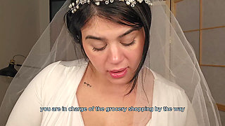 New Wife Locks Your Cock, and Cucks You on Your Wedding Night!