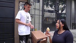 Young Colombian Fucks Big Tits MILF