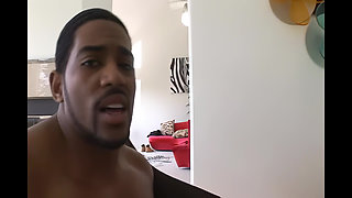 Sensational Black Ass for Two Big Cocks