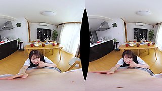 Bitch gives wam blowjob and handjob in pov scene